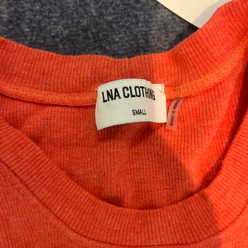 LNA Clothing, Double Lined Burnt Orange Tank Women’s Small - Picture 2 of 2